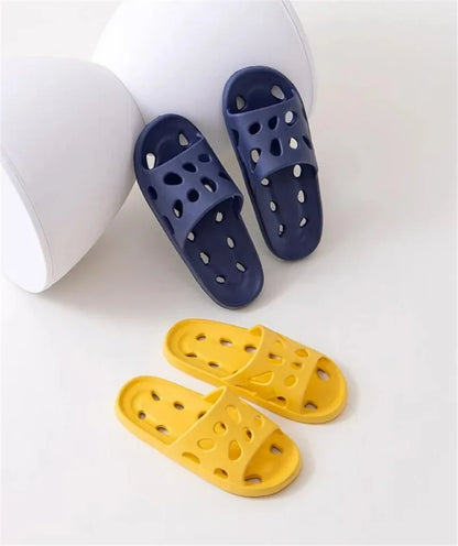 Summer EVA Leaky Slippers - Non-Slip Bathroom Beach Sandals for Men Women Indoor Outdoor