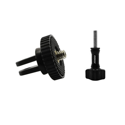 Aluminum Alloy 1/4" Conversion Mount Adapter – Compatible with GoPro Hero 9–13, Insta360, SJCAM, AKASO & DJI Osmo Action Cameras