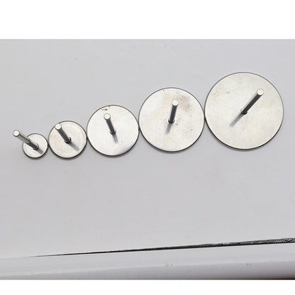 Stainless Steel Sanding Paper Discs for Nail Drills – Round Metal Disk Accessories in Sizes 10mm to 35mm