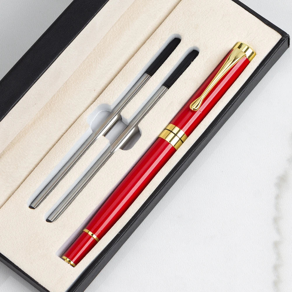 Luxury Metal Ballpoint Pen Gift Set — School, Business & Office Signature Roller Pen, Student Stationery Supplies