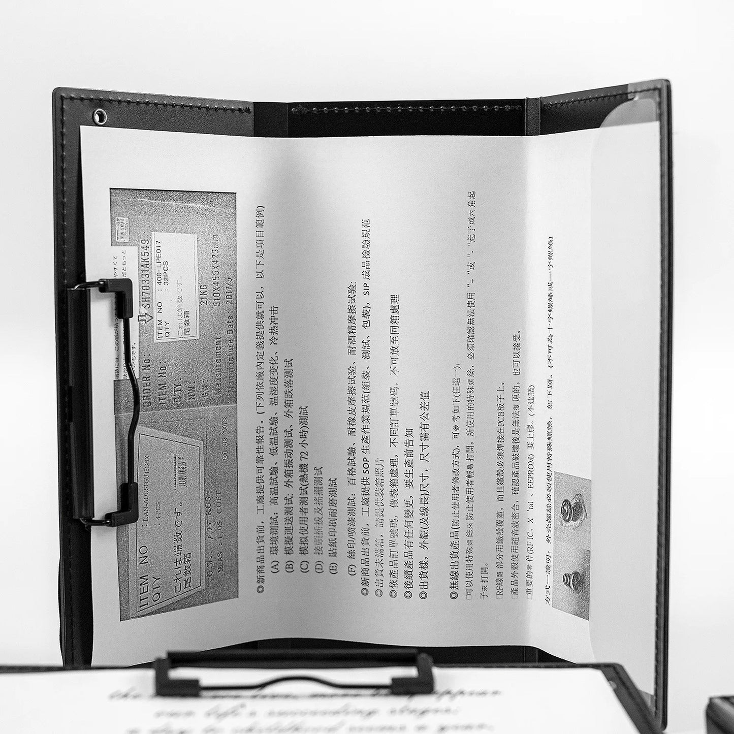 Nurse Folding Clipboard – Portable Black 9.48in Clipboard for Doctors, Nurses & Nursing Students, Office Supplies