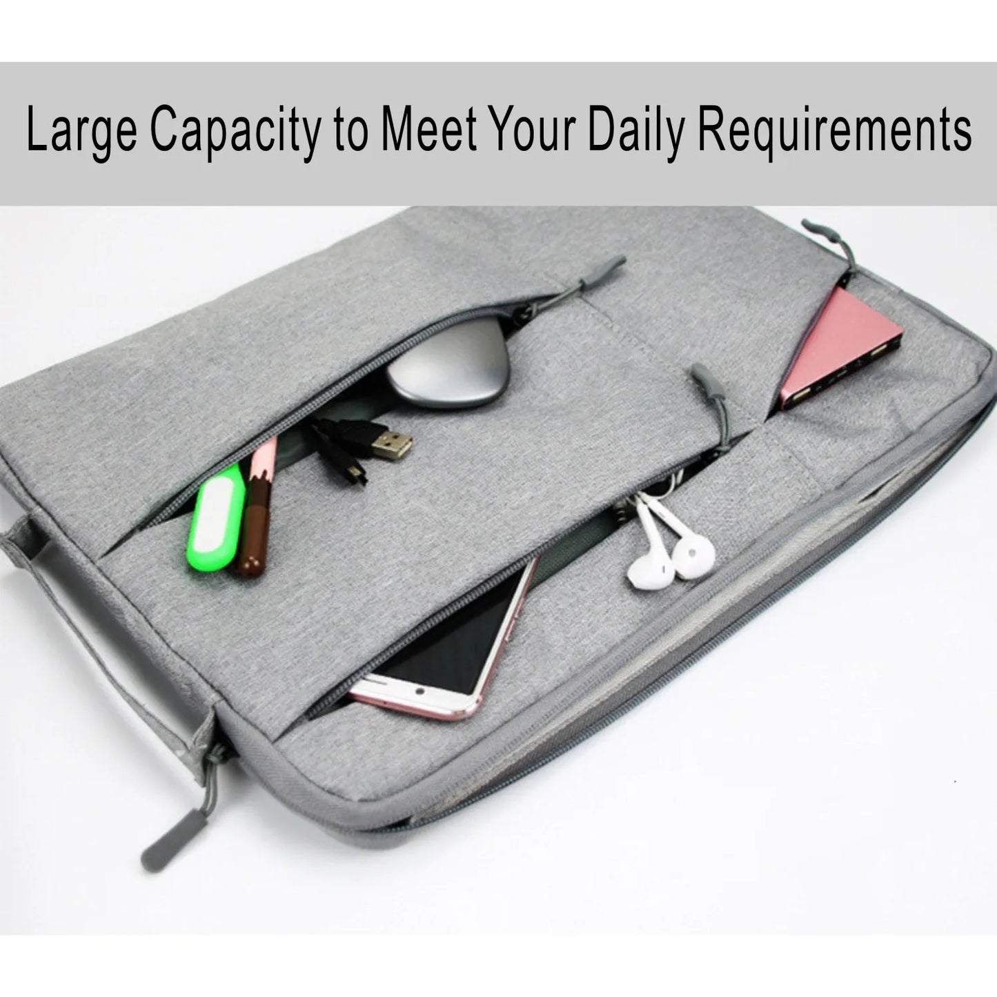 Portable Laptop Sleeve Case: Cover Funda for Macbook Air Pro, Redmi, Macbook M1 - Fits 12, 13.3, 14.1, 15.6 Inch PCs