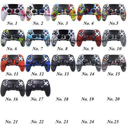 IVYUEEN Water Transfer Printing Silicone Protective Skin for PS5 DualSense Edge Controller