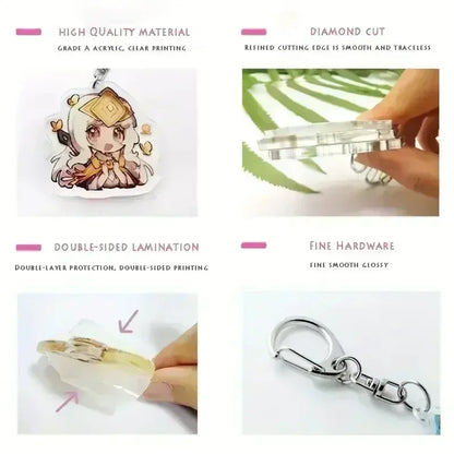 Deltarune & Undertale Keychains – Ralsei, Kris, Susie & Spamton Fan Gaming Accessories