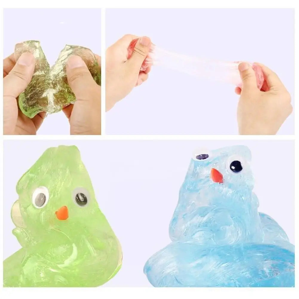 Colorful Non-Newtonian Liquid Stress Relief Toy – Transparent Elastic Modeling Compound, Non-Toxic Creative DIY Craft Putty