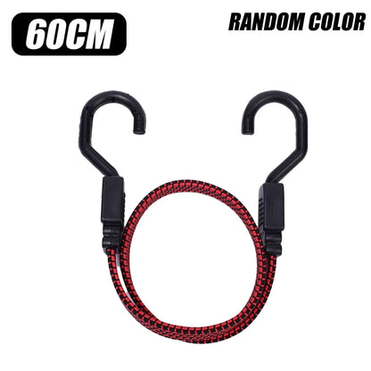 Elastic Rubber Luggage Rope with Hooks – Adjustable Strap for Bikes, Roof Racks, and Car Accessories