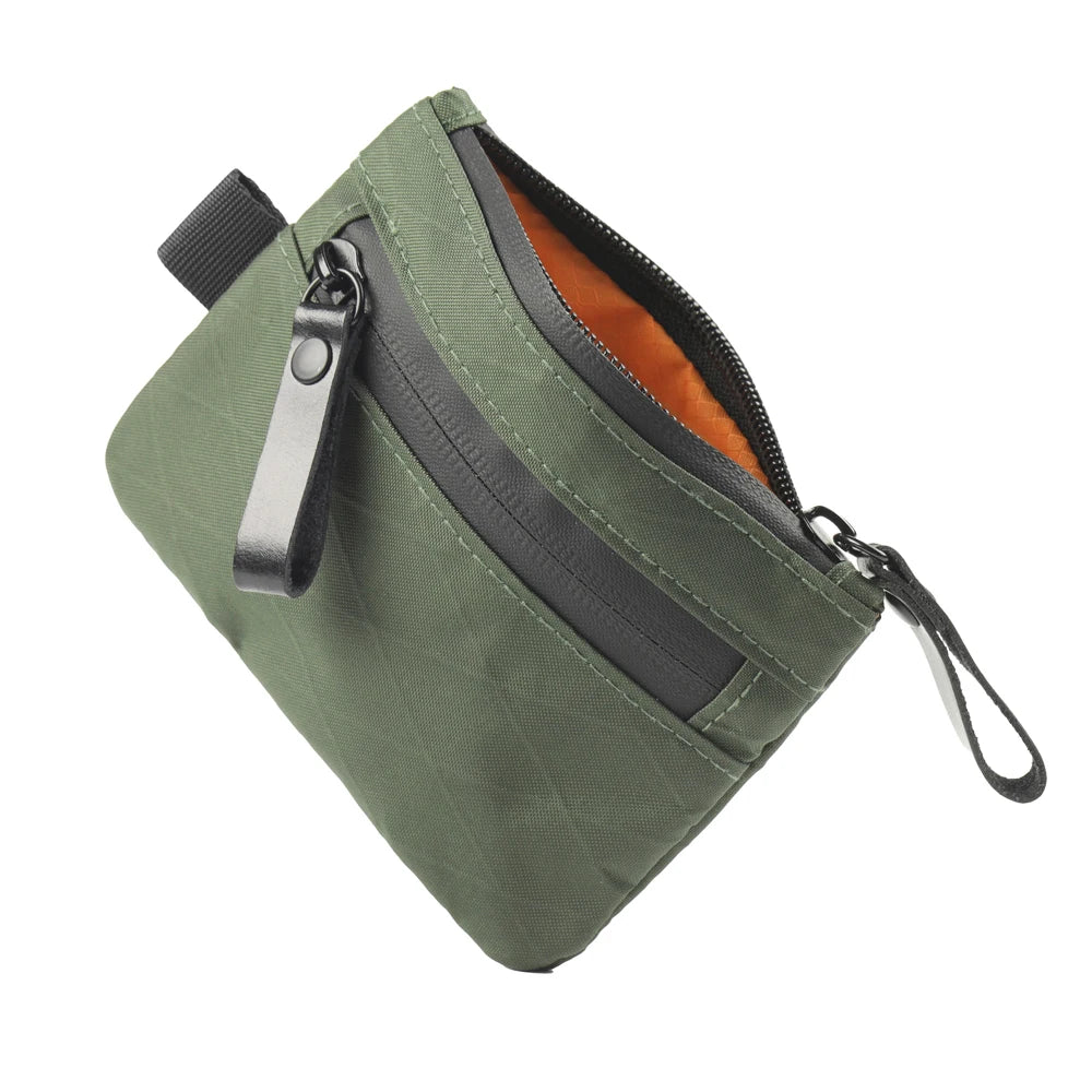 X-Pac RFID-Blocking Zip Pouch Wallet – Weatherproof Carbon Neutral Fabric with YKK Zipper, Black