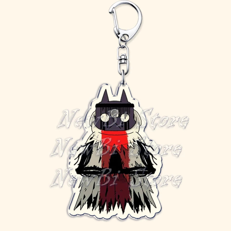 Funny Dark Video Game Sheep Keychain – Cute Lamb & Goat Bag Accessory Gamer Gift