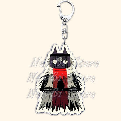 Funny Dark Video Game Sheep Keychain – Cute Lamb & Goat Bag Accessory Gamer Gift