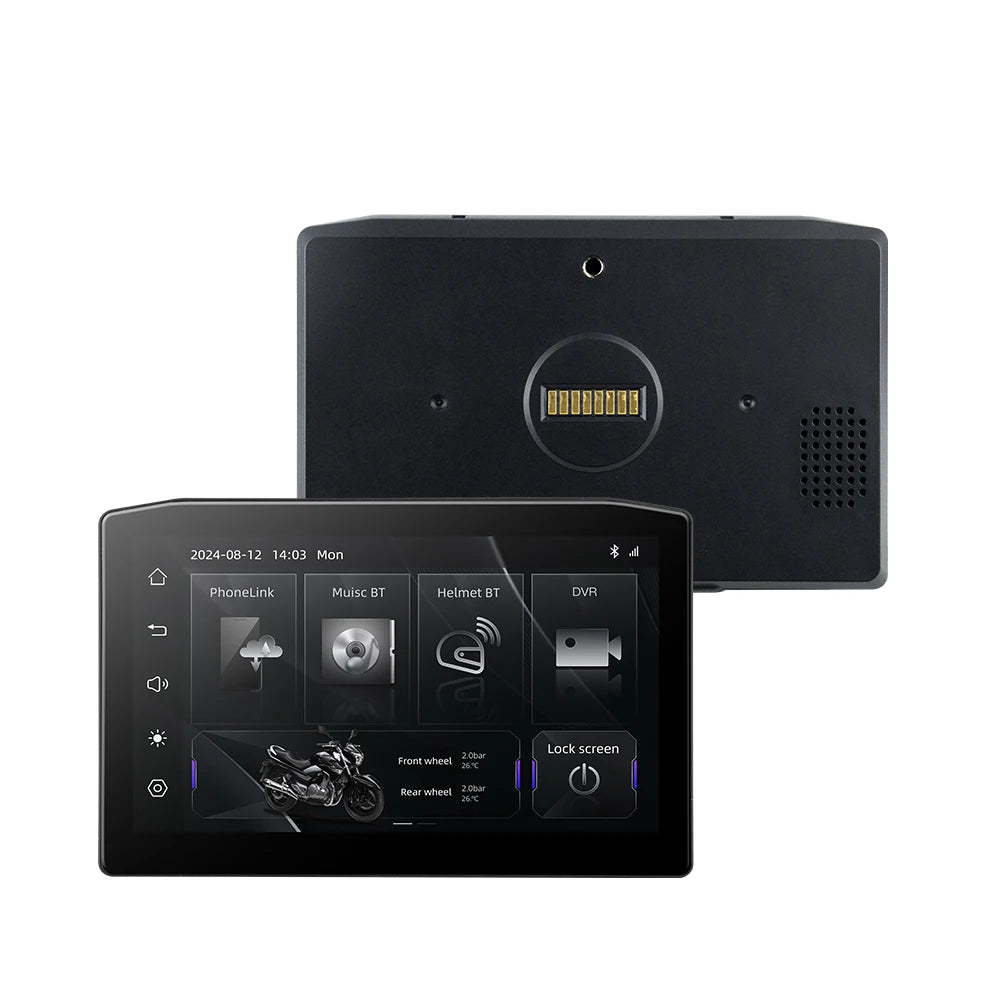 EKIY 6.25" Portable Digital Dashboard with Wireless CarPlay & Android Auto GPS Navigation - Anti-Theft Removable Screen for Motorcycle   2/2