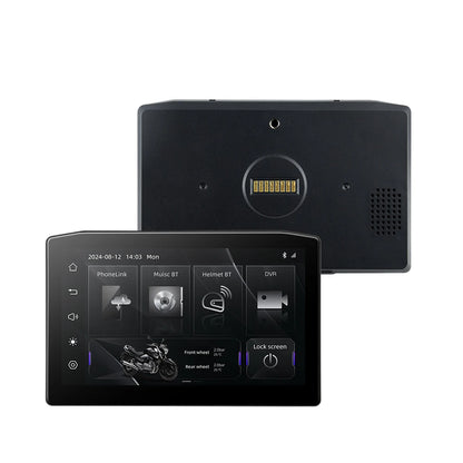 EKIY 6.25" Portable Digital Dashboard with Wireless CarPlay & Android Auto GPS Navigation - Anti-Theft Removable Screen for Motorcycle   2/2