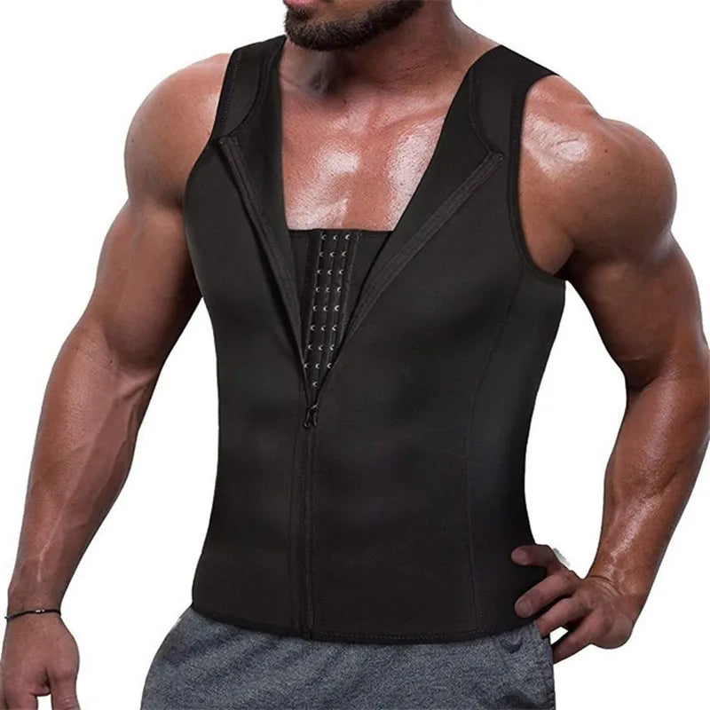 Reductive Girdle Men Body Shaper – Sauna Vest, Slimming Belt, Abdomen Corset & Fat Burner Chest Binder