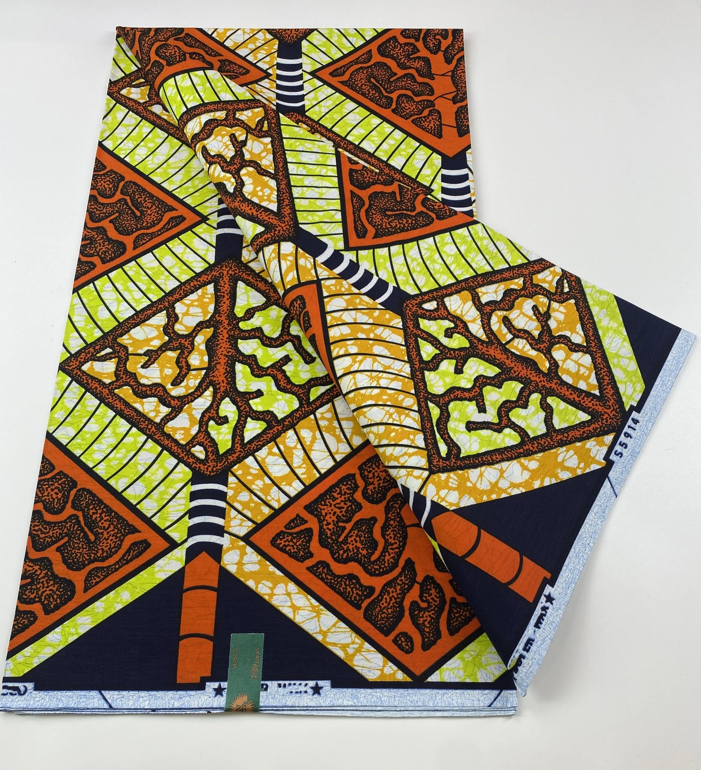 African Ankara Wax Print Fabric - 100% Cotton Soft Nigerian Real Wax Material for Women’s Party Dresses