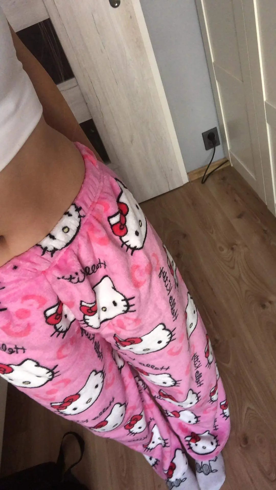 Y2K Hello Kitty Sanrio Pajama Pants – Women’s Anime Cartoon Sleepwear, Cozy Couple Home Trousers