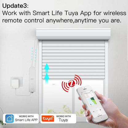 ZigBee Smart DIY Motorized Roller Blinds Drive Motor Hub - Tuya Smart Life APP, Alexa & Google Home Voice Control
