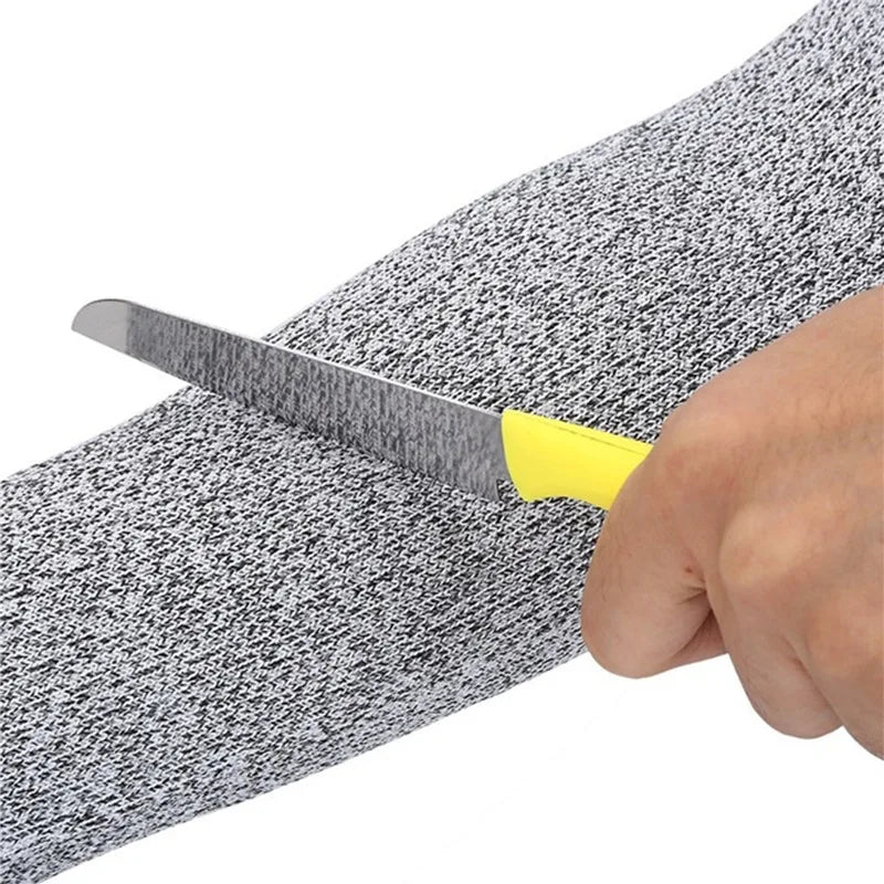 Level 5 HPPE Cut-Resistant Arm Sleeves - Anti-Puncture Protective Work Sleeves for Hand & Arm Safety