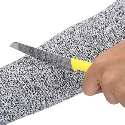 Level 5 HPPE Cut-Resistant Arm Sleeves - Anti-Puncture Protective Work Sleeves for Hand & Arm Safety