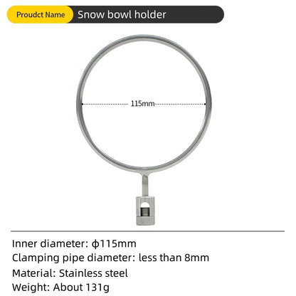 Portable Stainless Steel Light Pole Bracket — Outdoor IGT Table Supply and Desktop Mount Camping Table Accessory