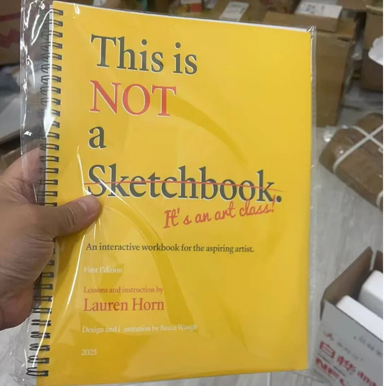 This Is Not a Sketchbook - Interactive A4 Drawing & Coloring Book for Adults & Kids, English Edition