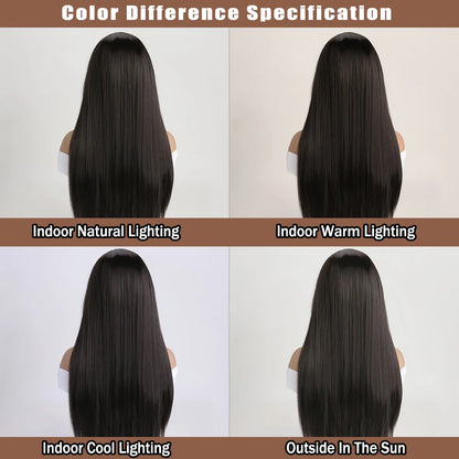 26" Long Straight Synthetic Wig – Fashion Color Wig for Women, Daily Wear, Halloween Costume, Party & Cosplay