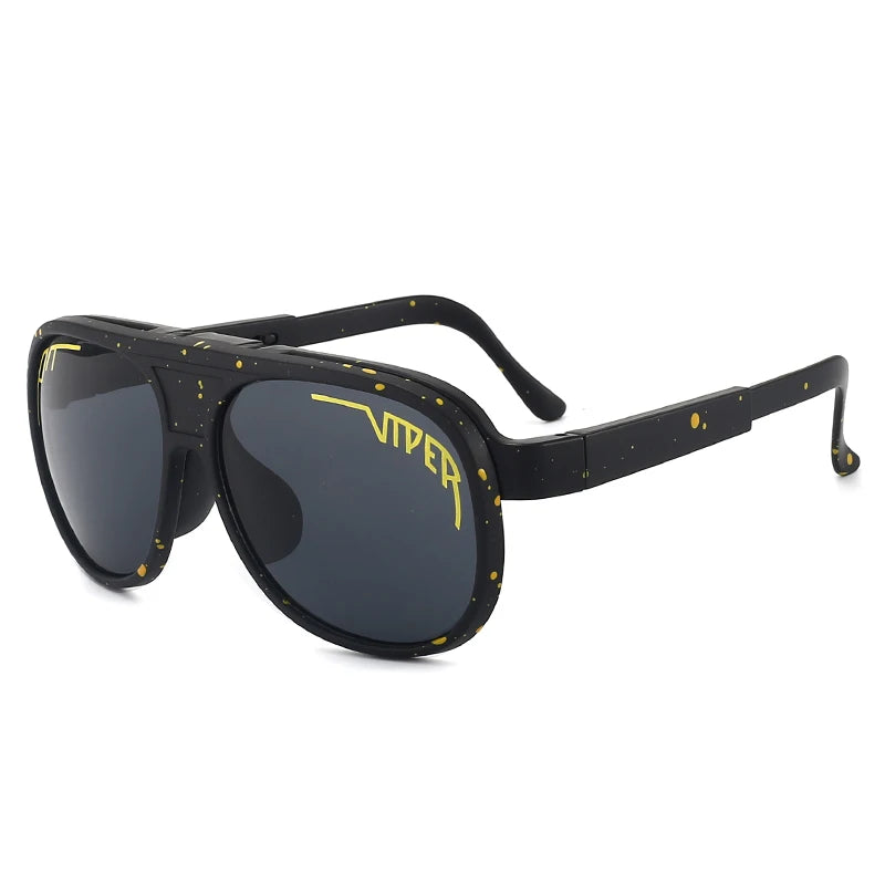 Retro Flip-Up Pit Viper Cycling Sunglasses — UV400 Vintage Steampunk Eyewear for Men & Women