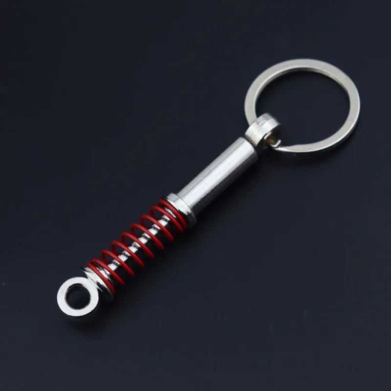 Creative Metal Car Keychain — Zinc Alloy Turbo, Gearbox & Brake Disc Pendant for Men’s Birthday or Dad Gift