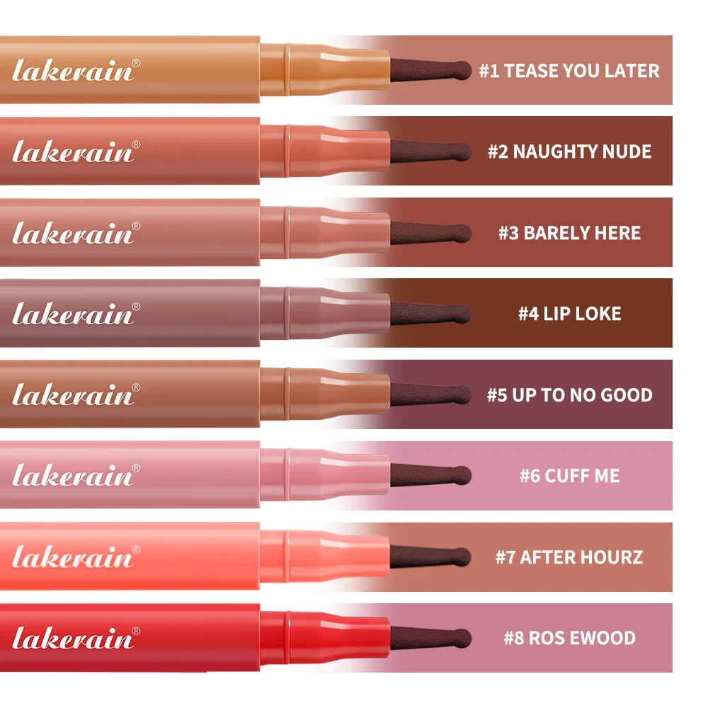 Waterproof Lip Liner Stain - Long-Lasting Transfer-Proof & Smudge-Resistant Lip Color, 8 Shades