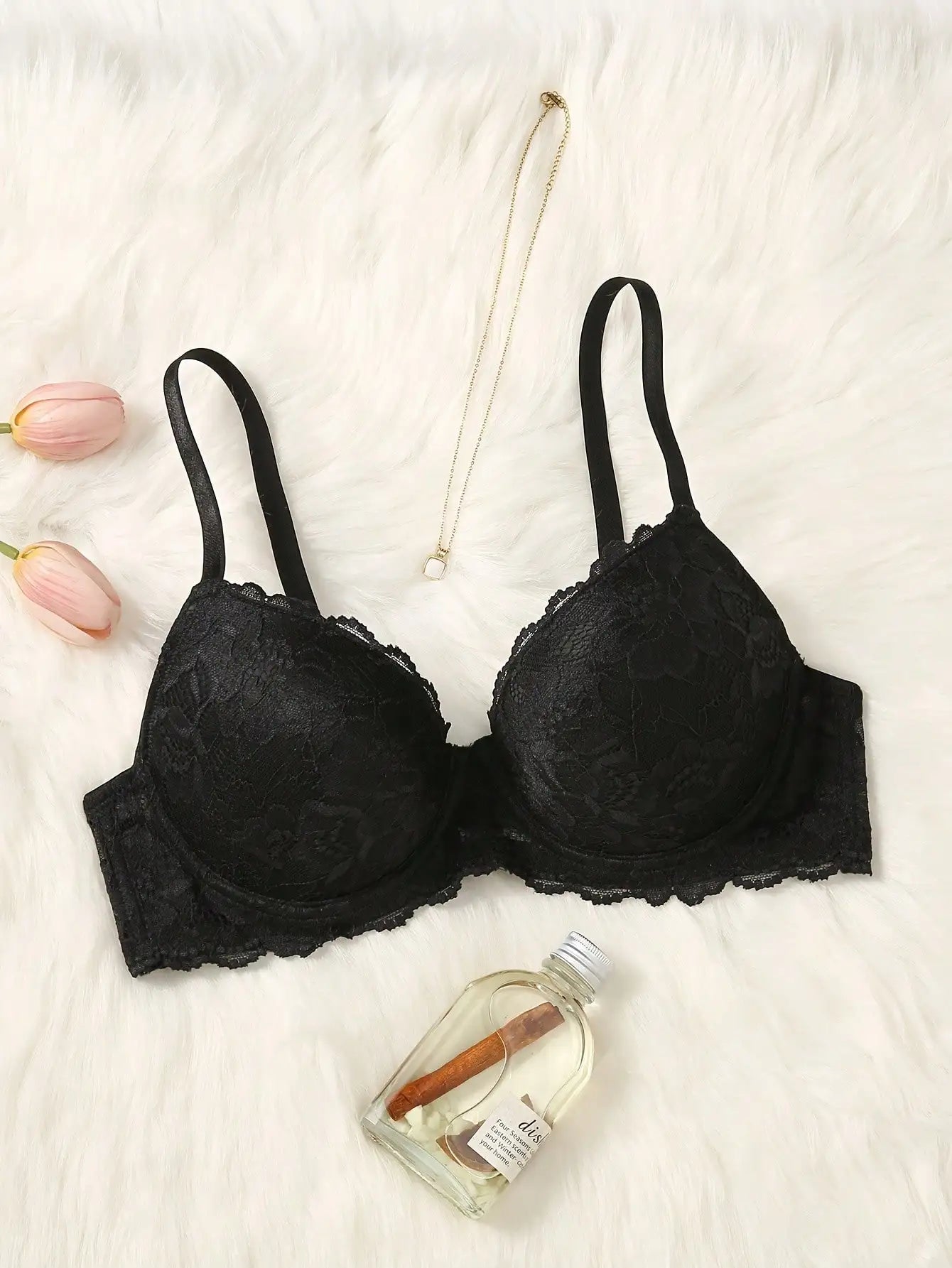 Women’s Lace Half Cup Push-Up Bra – Strapless Invisible Front Buckle Lingerie for Everyday Wear