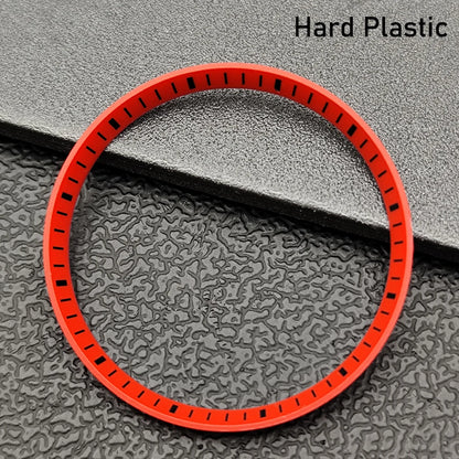 Silver Mod Copper Chapter Ring for NH35 Watch Case - Polished Inner Ring Replacement, 30.3 × 27.3mm Watch Accessory