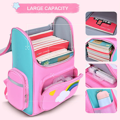 Children’s School Backpack | Cute Waterproof Lightweight Bag for Elementary Students, Grades 1-6, Ages 6-12
