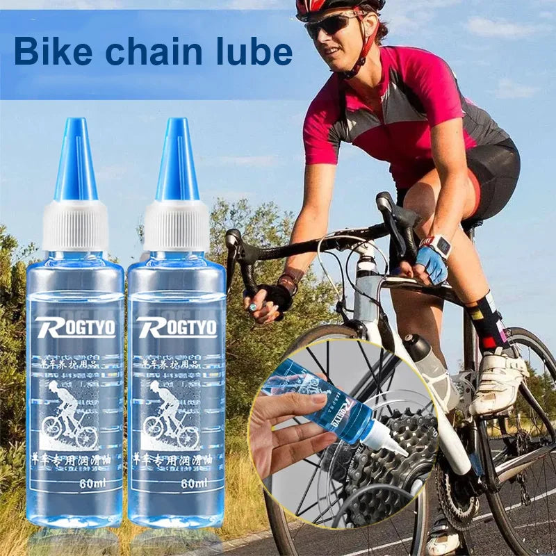 60ML Bicycle Chain Lubricant - Dry Lube Waxy Maintenance Oil for Long-Lasting Bike Chain Care, MTB & Road Bike Accessory