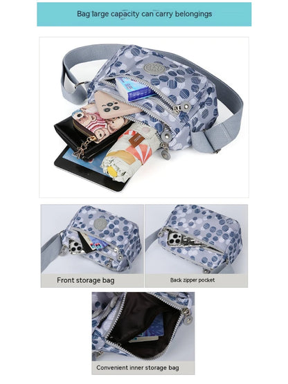Women’s Nylon Oblique Crossbody Bag – Fashionable Shoulder & Mother Bag