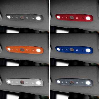 KUNGKIC Italian Top Suede Reading Light Frame Trim Stickers for Tesla Model 3 Highland 2024+ – Car Interior Decor Accessories