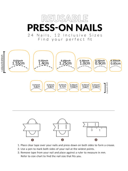 48PCS French Black Border Fake Toenails - Glossy Full-Cover Nude Press-On Nail Set