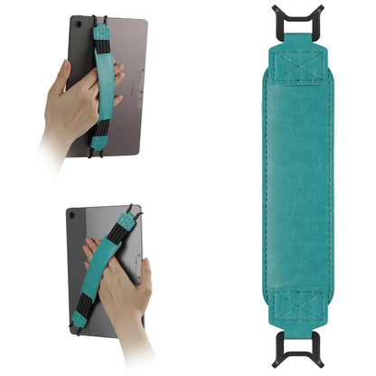 Leather Tablet Hand Strap — Elastic Anti-Drop E-Reader Holder for Kindle, iPad, Kobo, Sony, Pocketbook, Lenovo
