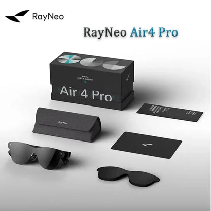 RayNeo Air 4 Pro Smart AR Glasses – Micro-OLED Dual Layer Display, HDR10, 3840Hz, 1200 Nits, 4-Speaker Audio, Ultra Clear Visual Experience
