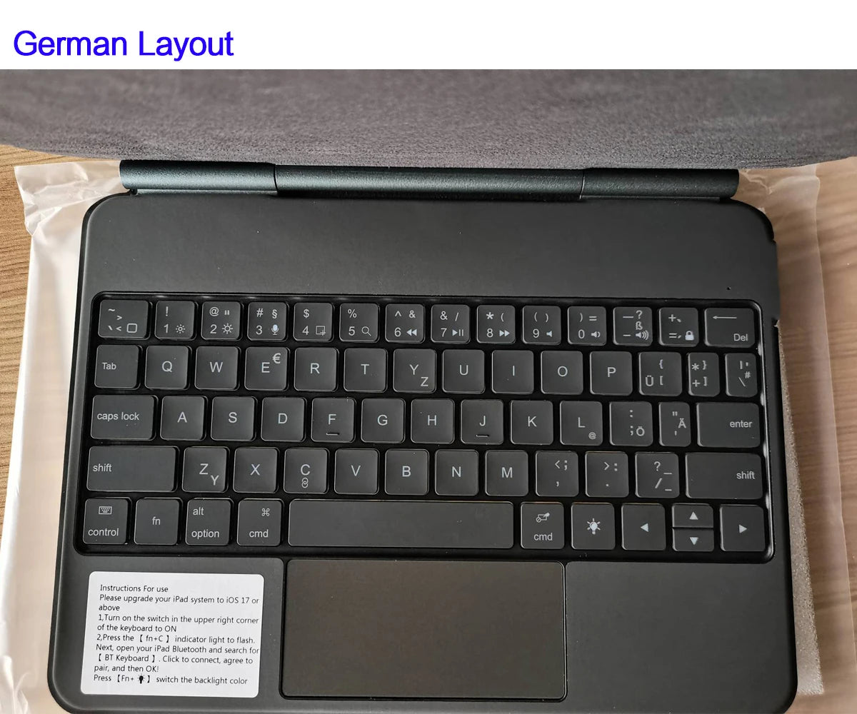 Magic Keyboard for iPad Pro 11/12.9, Air 4/5 & iPad 10th Gen – Smart Magnetic Case & Cover