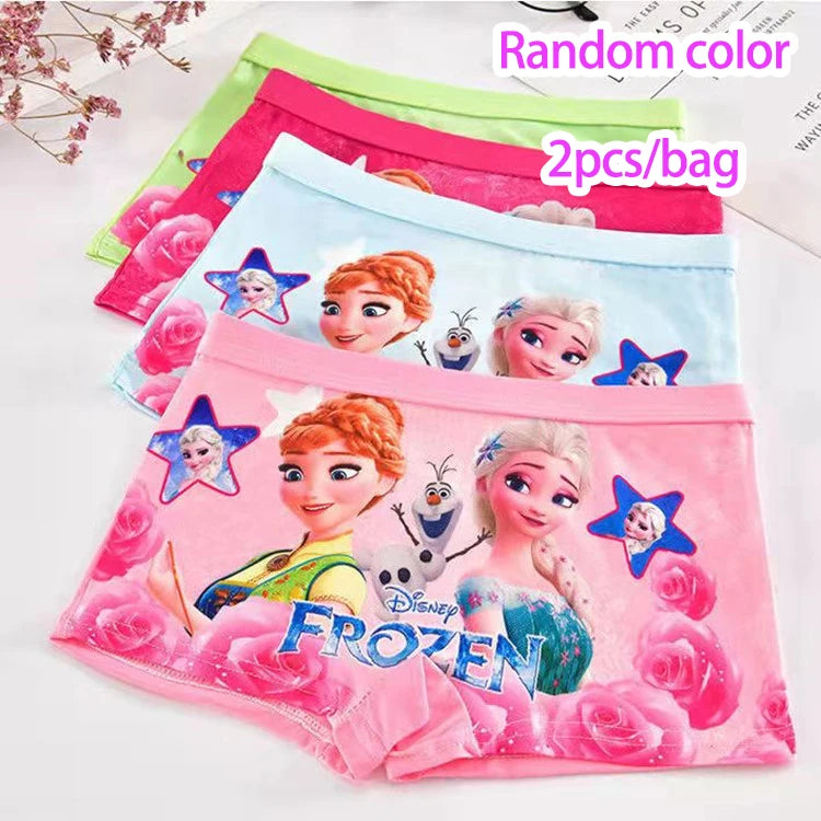 New Girl Underwear Set – Anna Elsa Princess Cartoon Kids Panties, 2-7 Years, Comfortable Briefs for Girls
