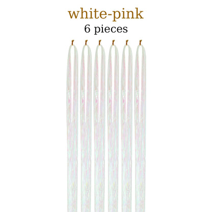 48-Inch Hair Tinsel Kit – 1200 Strands, 12 Colors Sparkling Fairy Hair Extensions with Tool