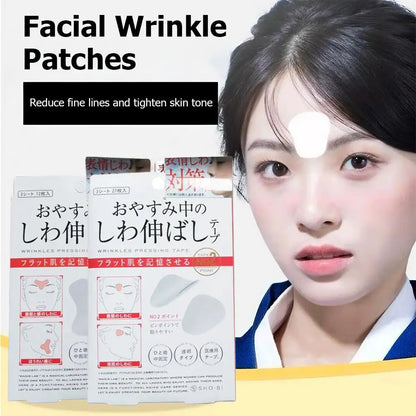 Forehead and Smile Line Patches – Transparent PE Anti-Aging Wrinkle Care Stickers for Nasolabial Folds