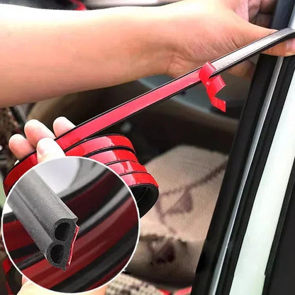 Car Door Soundproof Seal Strip - Universal EPDM Rubber Dustproof, Waterproof & Noise Insulation Seal for Cars and Trucks