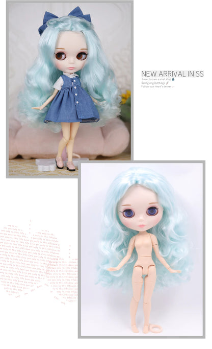 ICY DBS Blythe Doll 1/6 BJD Jointed Body — 30cm White Skin Anime Doll with Shiny & Matte Face, Special Price Gift Toy