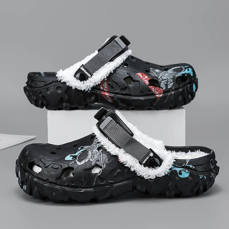 Men’s & Women’s Winter Slippers – Soft Plush Indoor, Non-Slip Removable Sandals, Big Size 47