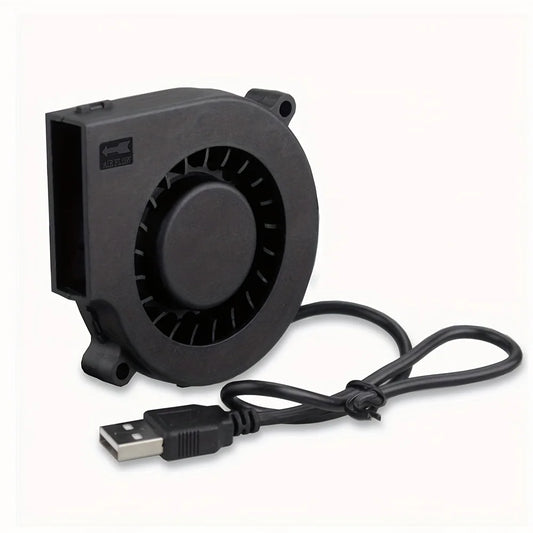 75mm USB Turbo Fan Cooling Blower - Brushless 3D Printer Extruder, DC Cooler for PC, CPU, Power Inverter Air Pump