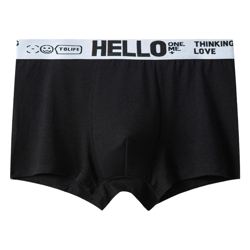 1/5PCS Men's Breathable Underwear – Comfy, Quick-Drying Stretchy Boxer Trunks, Sexy & Trendy Boxer Panties