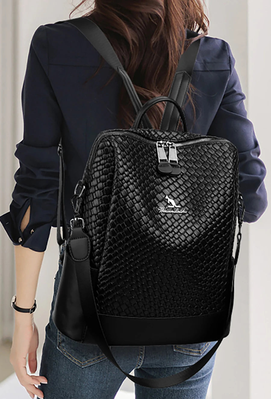 Luxury Women's Designer Backpack - High-Quality Leather, Large Capacity, Multifunctional Travel Mochila for Girls