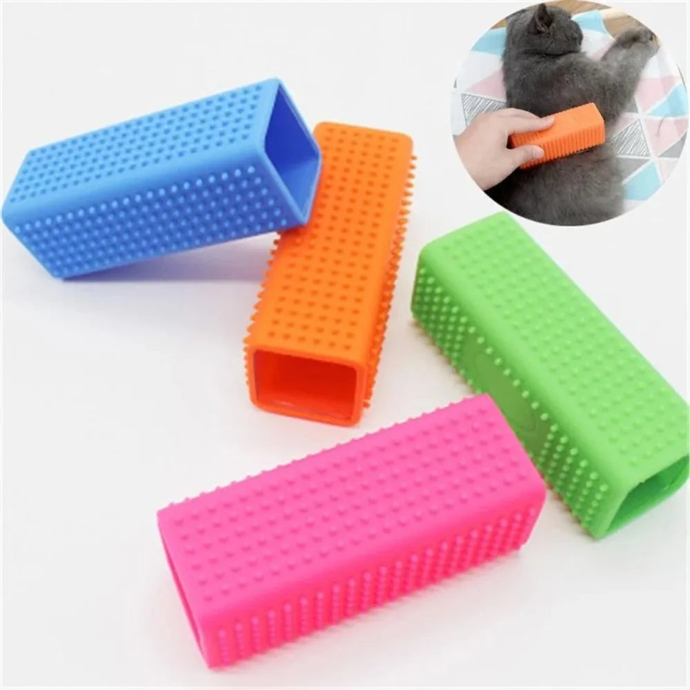 Silicone Hollow Rubber Dog Hair Brush – Remover for Cars, Furniture, Carpet, Clothes, Pet Supplies