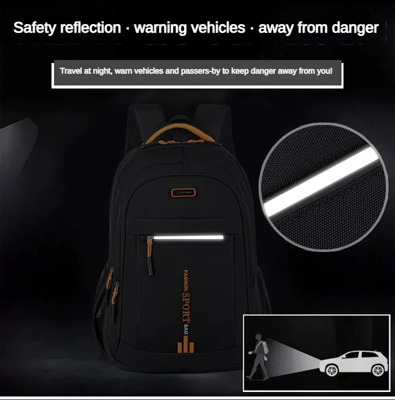 Men’s Oxford Waterproof Backpack – Business Laptop Rucksack for Travel, Work & High School Students
