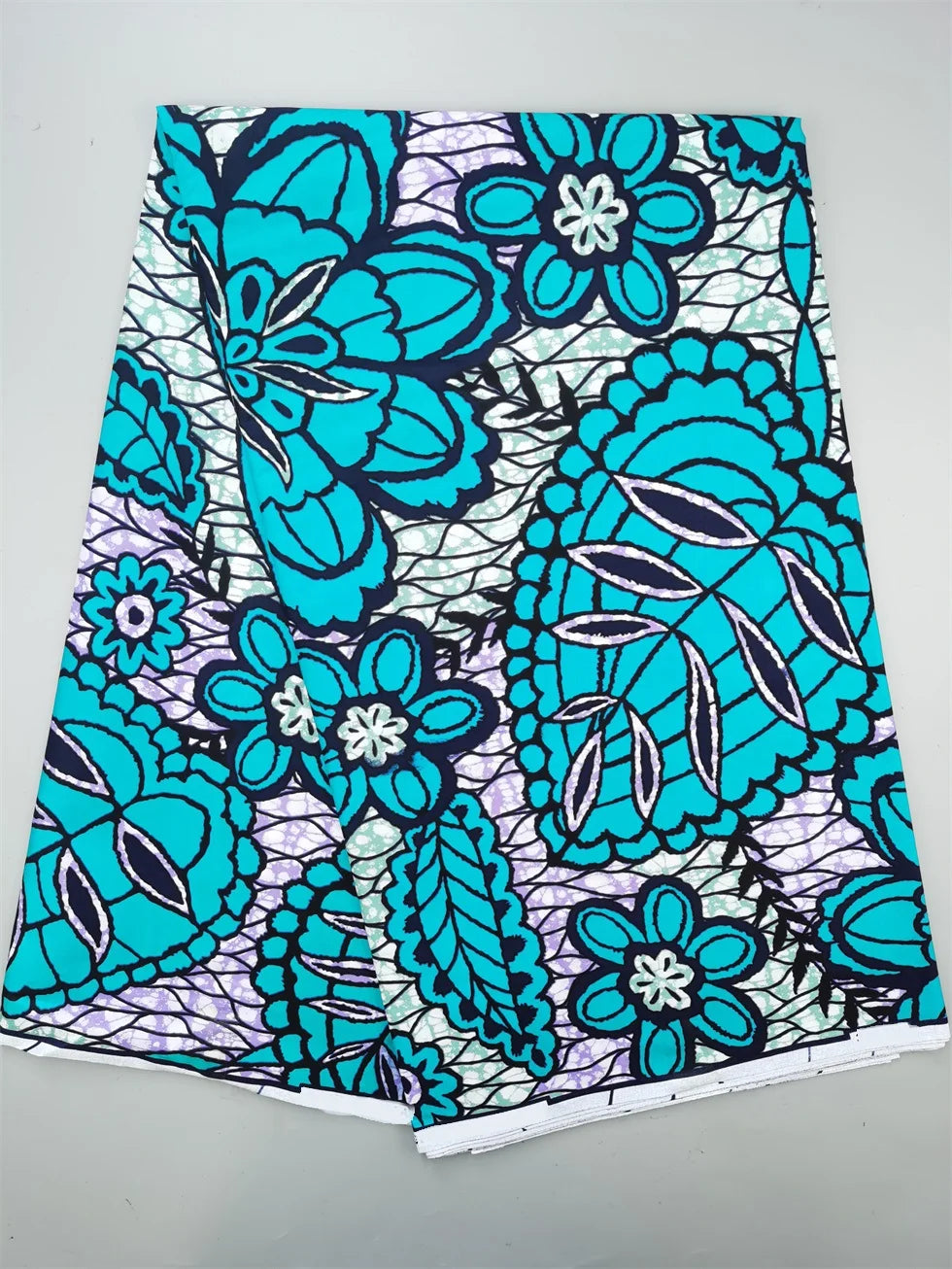 New Nigerian African Wax Fabric - 100% Cotton Real Wax Ankara Print High Quality Original Pagne Material