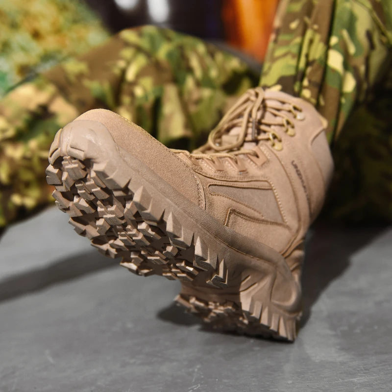 Men's Outdoor Hiking Boots - Desert Tactical Military Boots, Special Forces Anti-Slip & Warm Work Boots